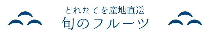 とれたてを産地直送 旬のフルーツ